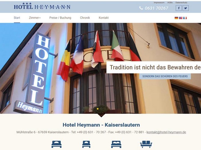 Webdesign Hotels, Webseiten Hotels